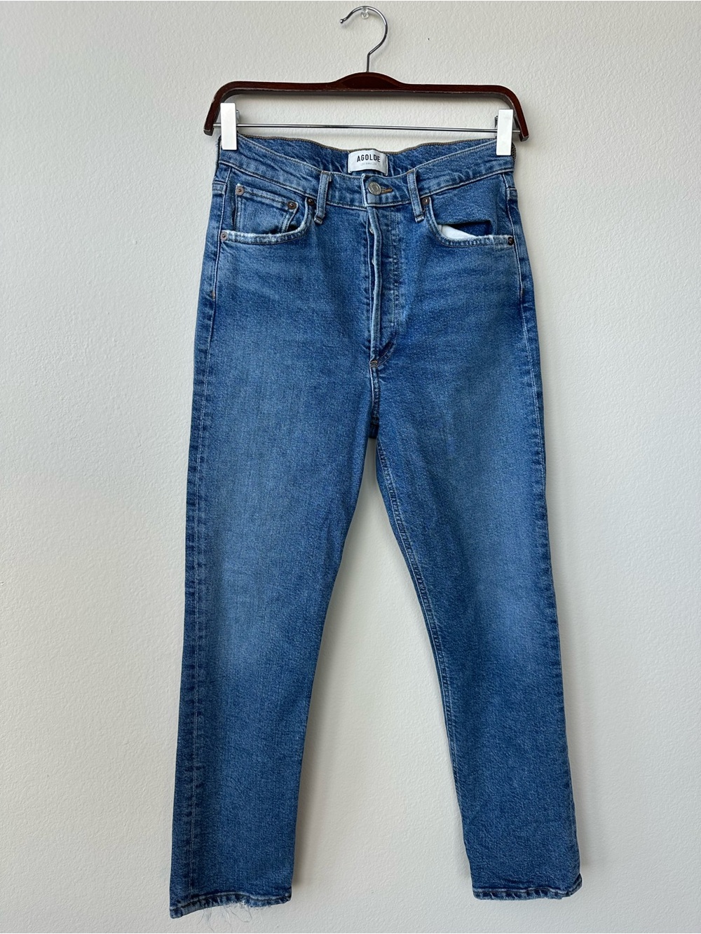 AGOLDE Riley High Rise Straight Crop Jean Women’s 26 409